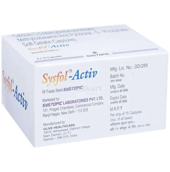 sysfol activ capsule 15's